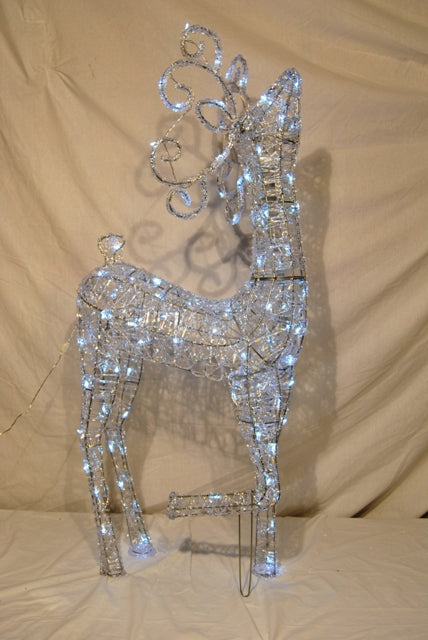 3' Deer Lit With Warm White LEDs