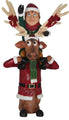 Elf on Funny Reindeers Shoulders