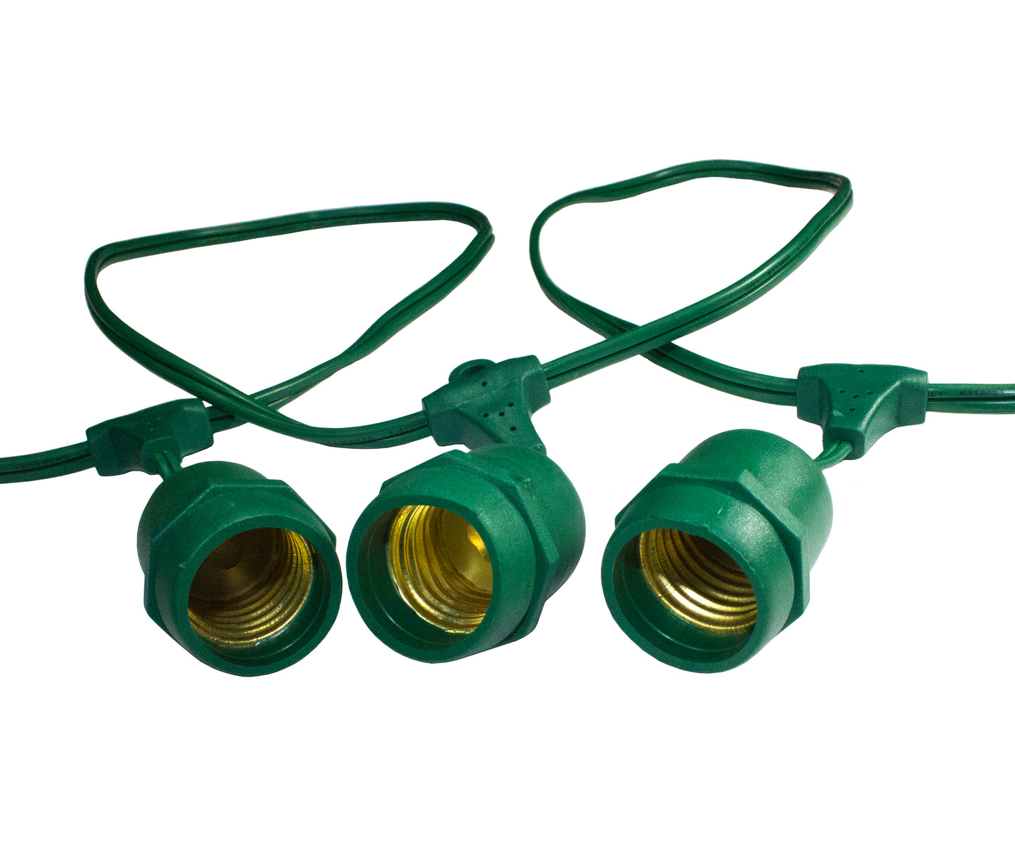 165 Socket E26 Green Cordset 24" Spacing with Suspensor