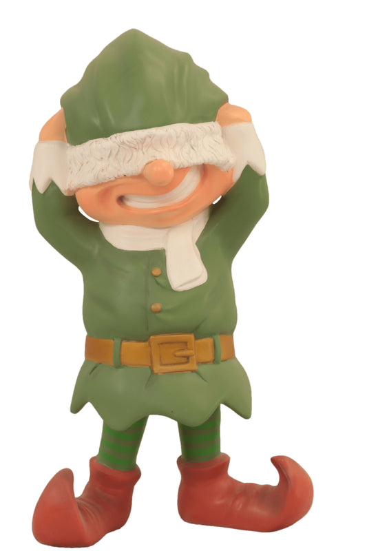 Santa's Elf Playing Peek A Boo 36"