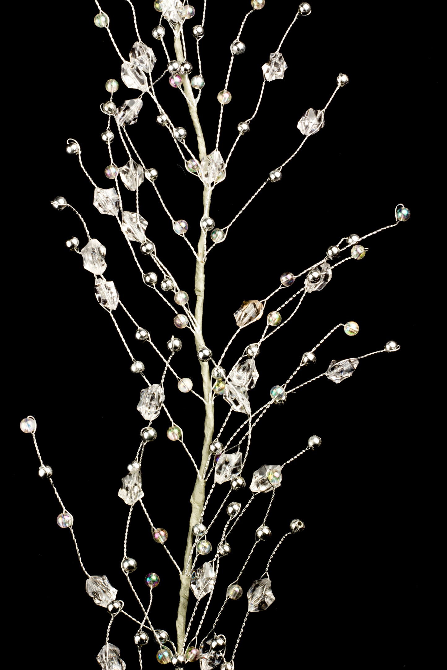 Crystal 5' Garland with Silver Berries