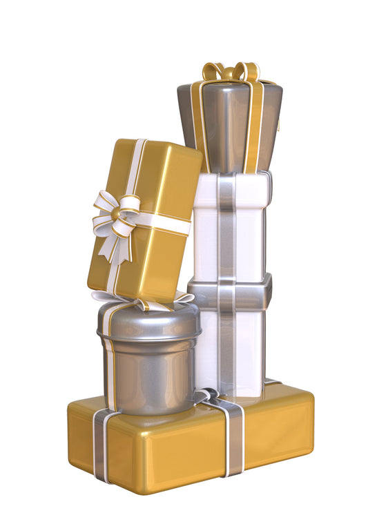 Treasure Collection C Gift Stack Gold and Silver