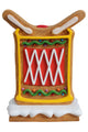 2' Gingerbread Drum with Base