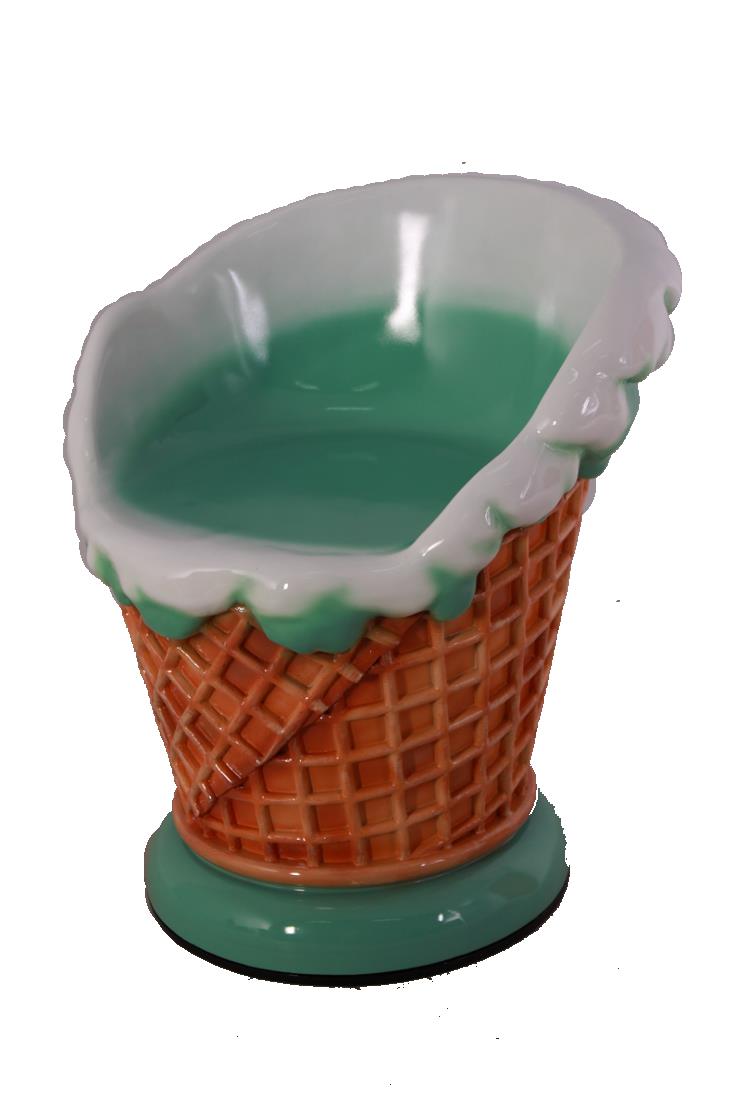 30" Green Ice Cream Sundae Chair