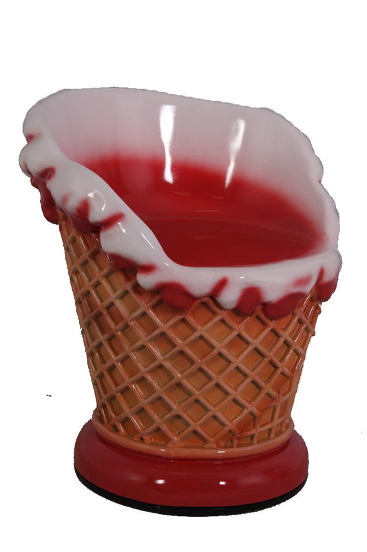 30" Red Ice Cream Sundae Chair