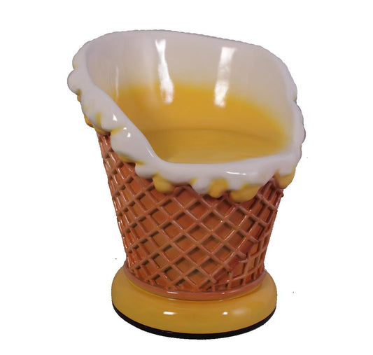 30" Yellow Ice Cream Sundae Chair