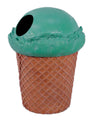 Green Ice Cream Trash Can