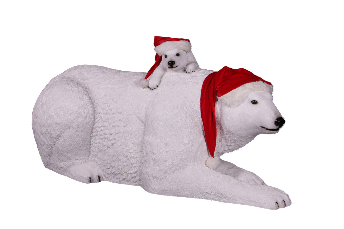 36.25" Polar Bear with Cub Life Like