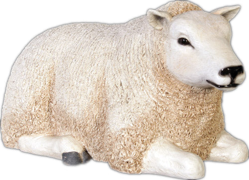 Life Size 22" Sheep Lying Down