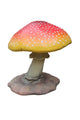 2' Orange and White Mushroom
