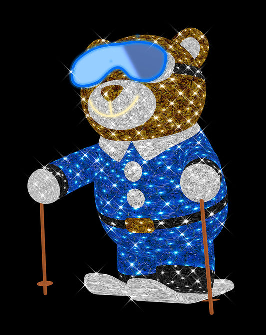 7'  Skiing Teddy Bear