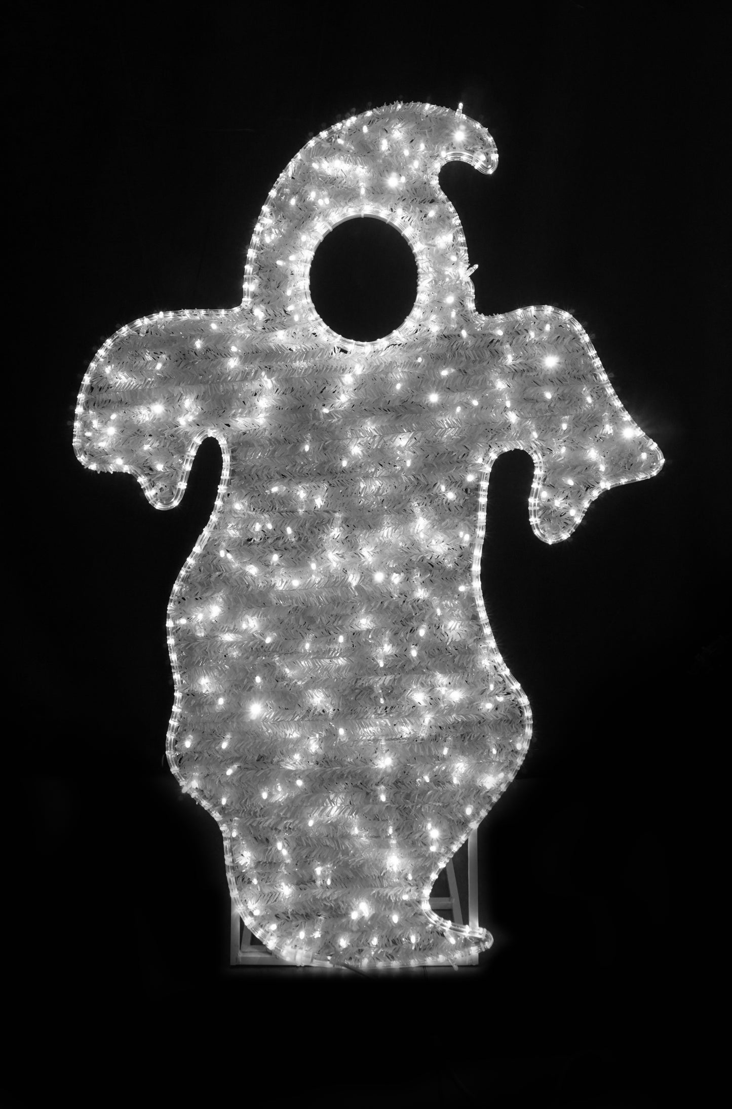 5' LED Photo Op Ghost Motif