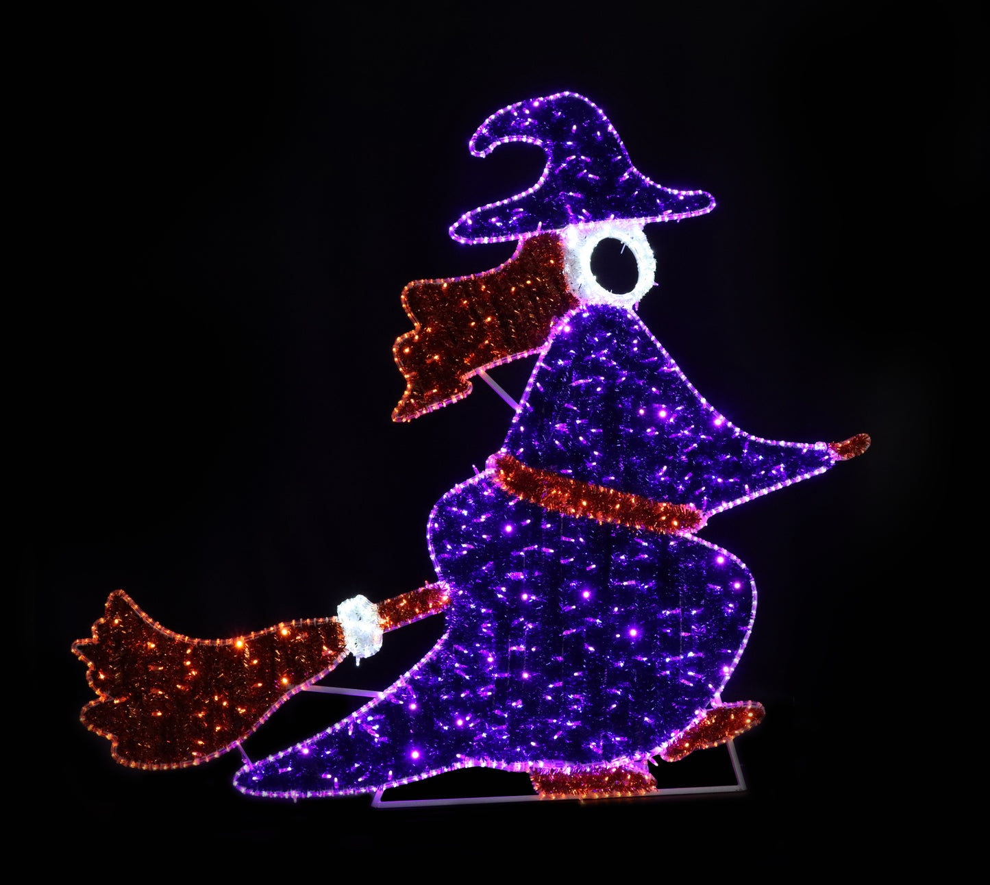 7' LED Photo Op Witch Motif