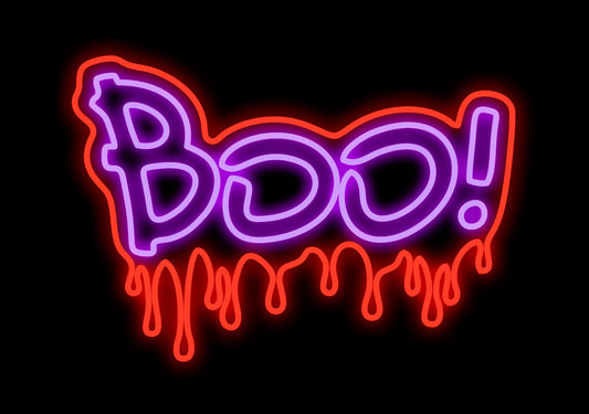 3' BOO Sign