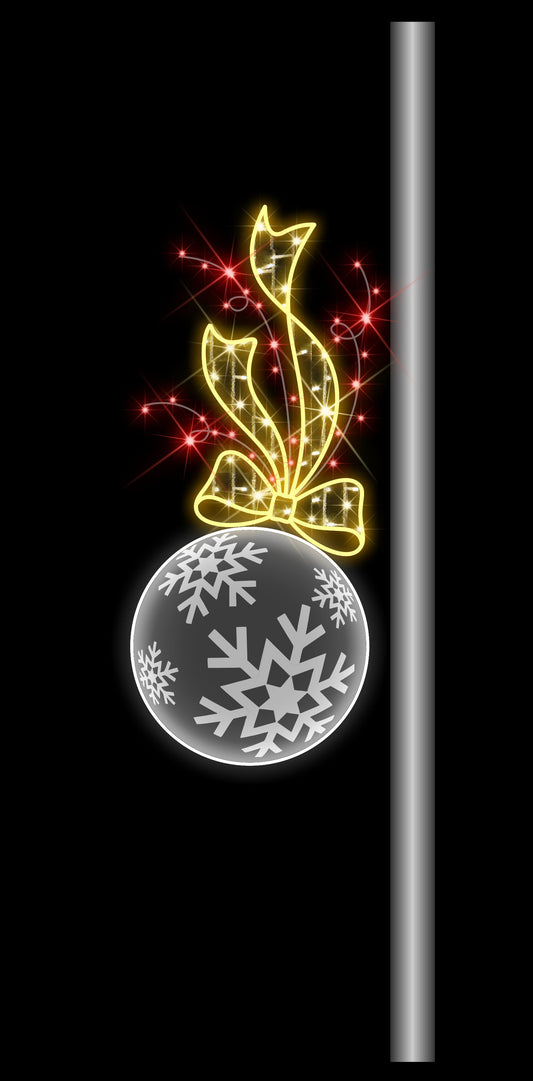 5' Ball Ornament Pole Mount