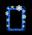 9' Blue Snowflake Photo Op Frame