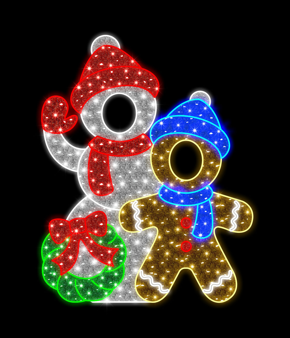 Snmn 6.5' Photo Op Snowman with Gingerbread – WinterlandInc