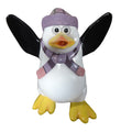 Mini Funny Penguin Kipper with Light Purple Hat & Scarf