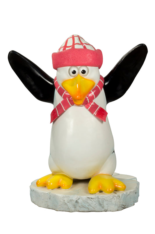 Kipper the Pink Scarf Funny Penguin