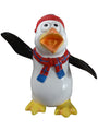 Mini Funny Penguin Jipper with Red and Blue Hat & Scarf