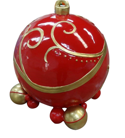 Red and Gold Single 24" Ornament