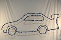 Blue Race Car