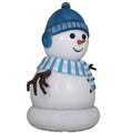 Mini Snowman Son Dressed in Blue