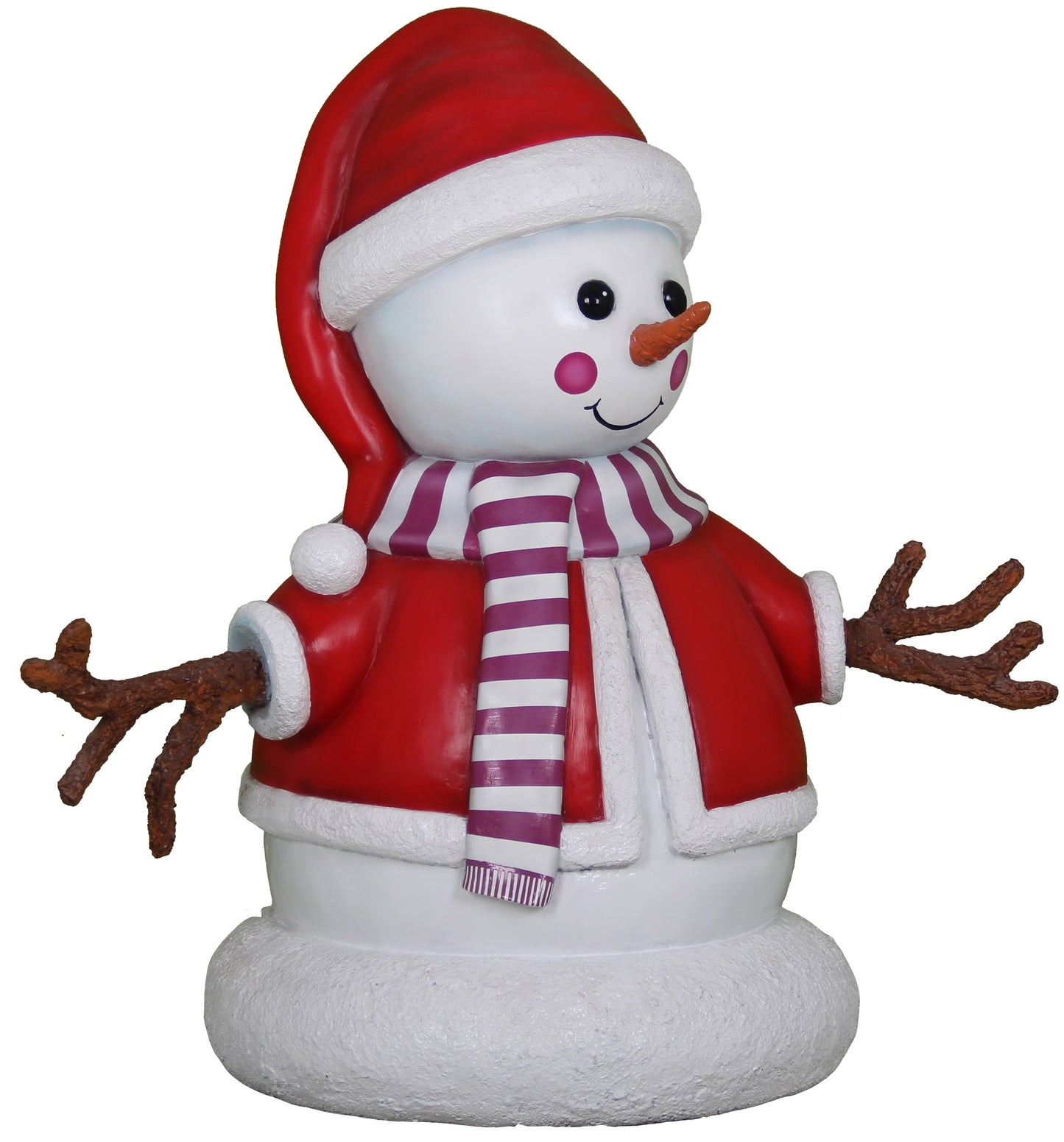 Mini Snowman Girl Dressed in Red