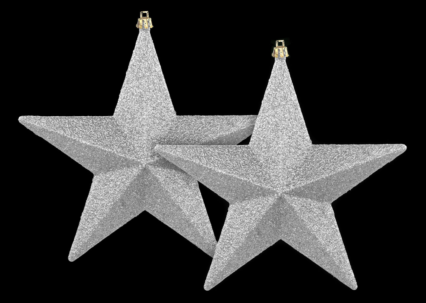 Silver Glitter 7.8" Star