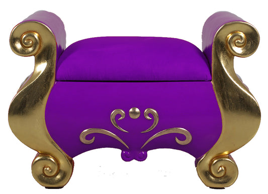 Foot Rest for 63" Santa Throne Purple and Gold