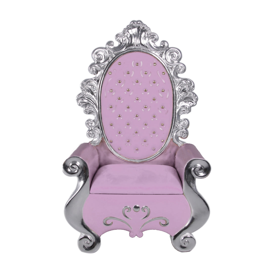 63" Pink and Silver Santa Throne