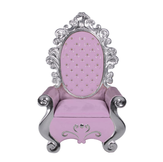 63" Pink and Silver Santa Throne