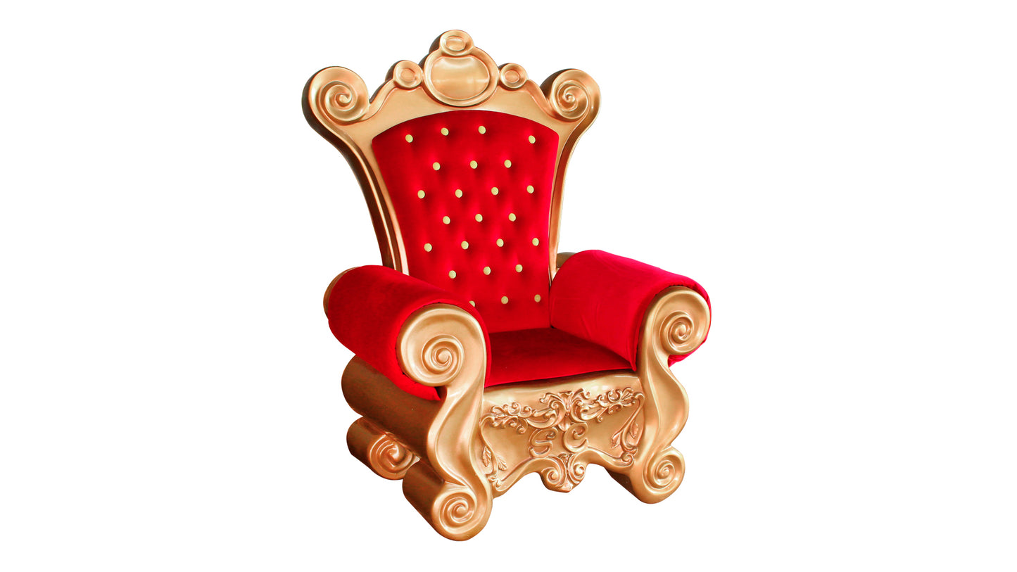 Gold and Red Santa Throne