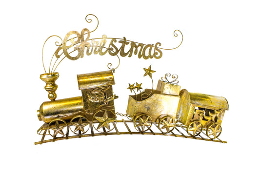 Metal Gold Train Set