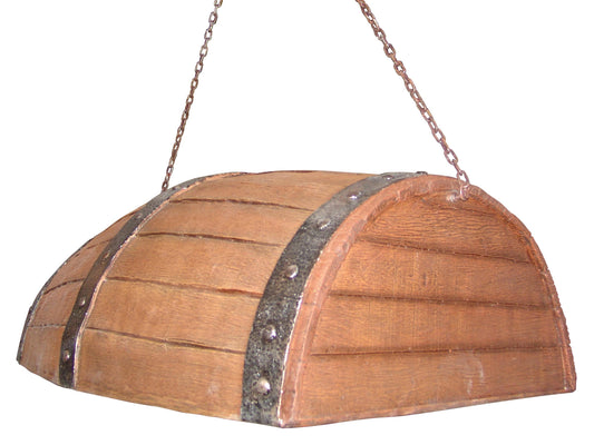 Hanging Half Barrel Light Decor