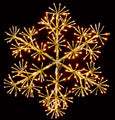 4' Gold Wall Mount LED Snowflake