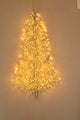 5' Warm White LED Wall Mount Tree with Gold Branches