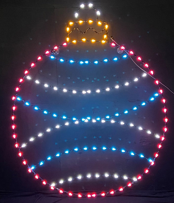 6' Ball Ornament with Horizontal Line