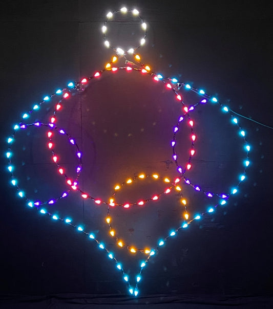 5' Onion Ornament with Assorted Dots