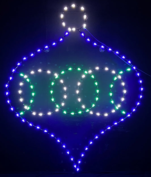 5' Onion Ornament with Line of Circles