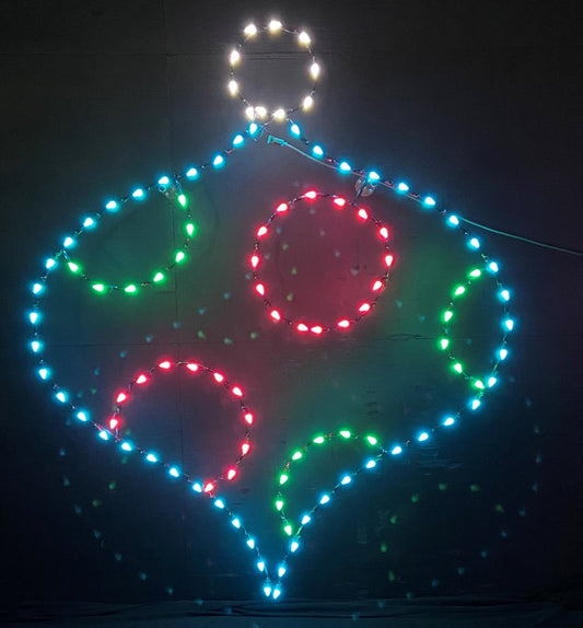 5' Onion Ornament with Polka Dots