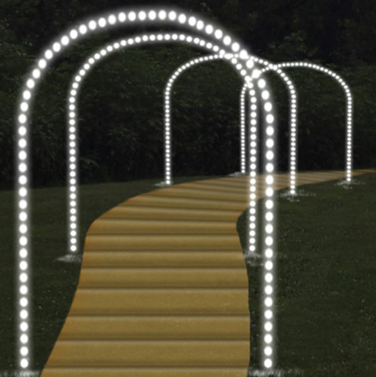 10' Arch Frame with C7 Lights Only - Walk Thru